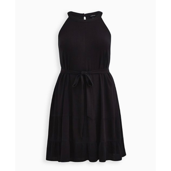 torrid Dresses & Skirts - 🆕 Black Woven Tiered Mini Dress 3X 22 24 NWT